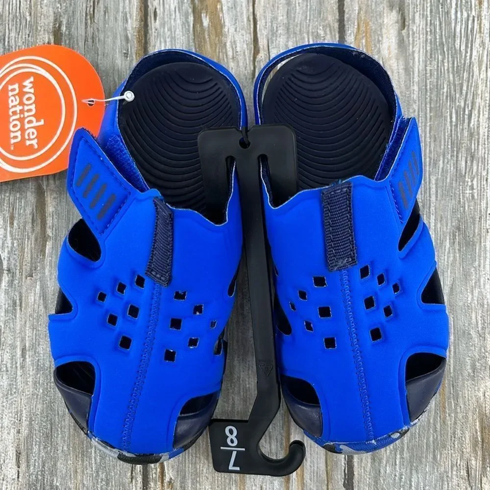 baby Toddler Kids Lightweight Bump Toe Summer Sandals Shoes Size 7-8